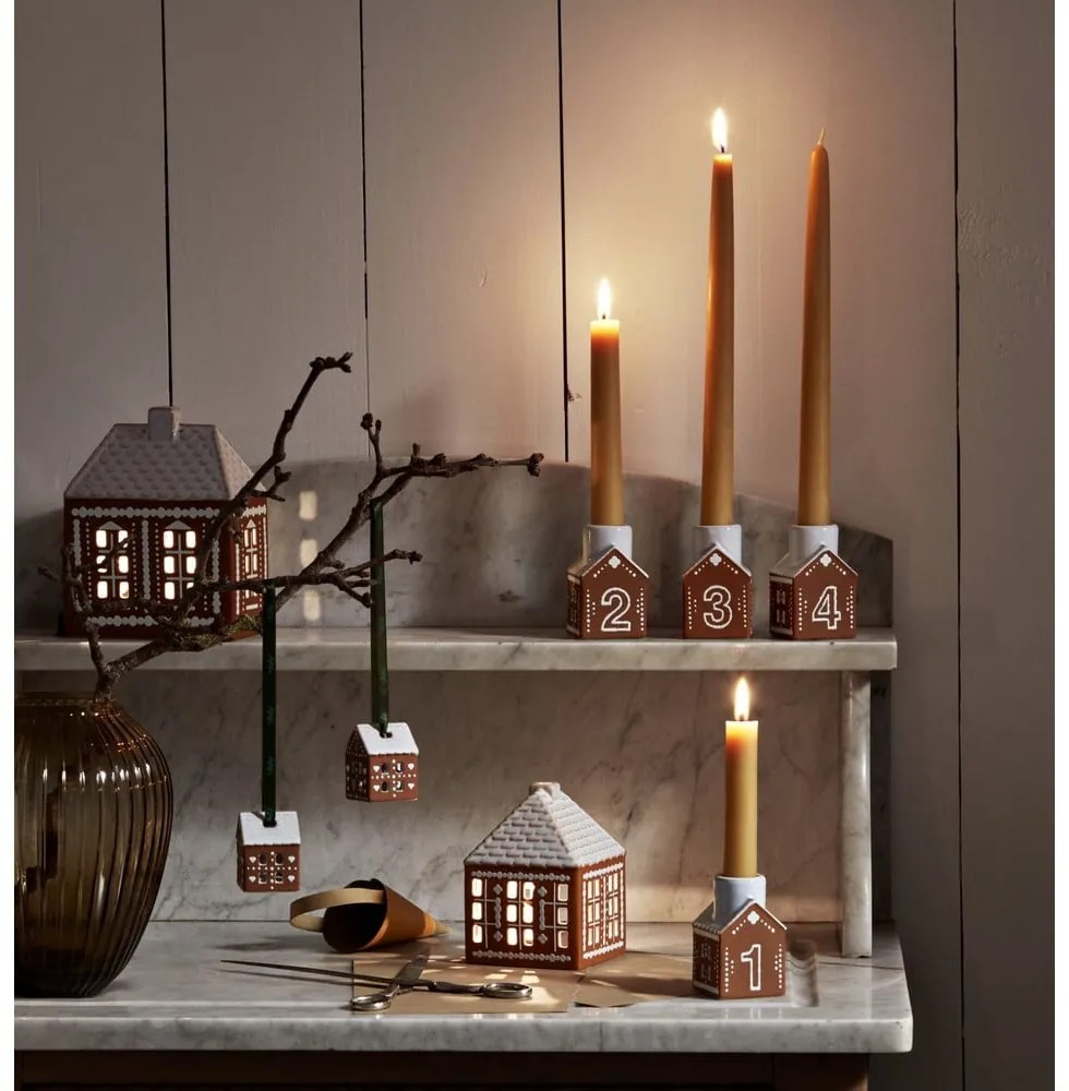 Керамичен адвент свещник Gingerbread – Kähler Design