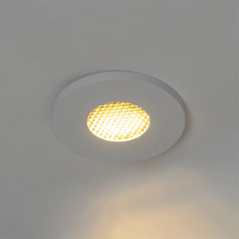 Комплект от 6 модерни вградени спота за баня бели IP54 - Shed Honey