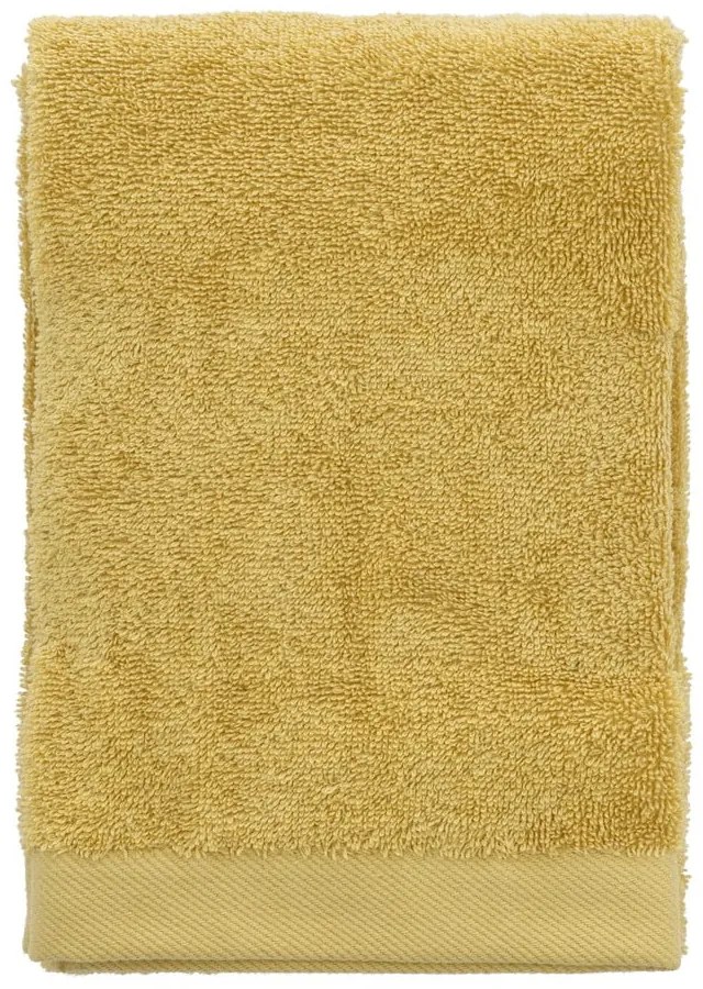 Жълта кърпа от органичен памук 50x100 cm Comfort - Södahl
