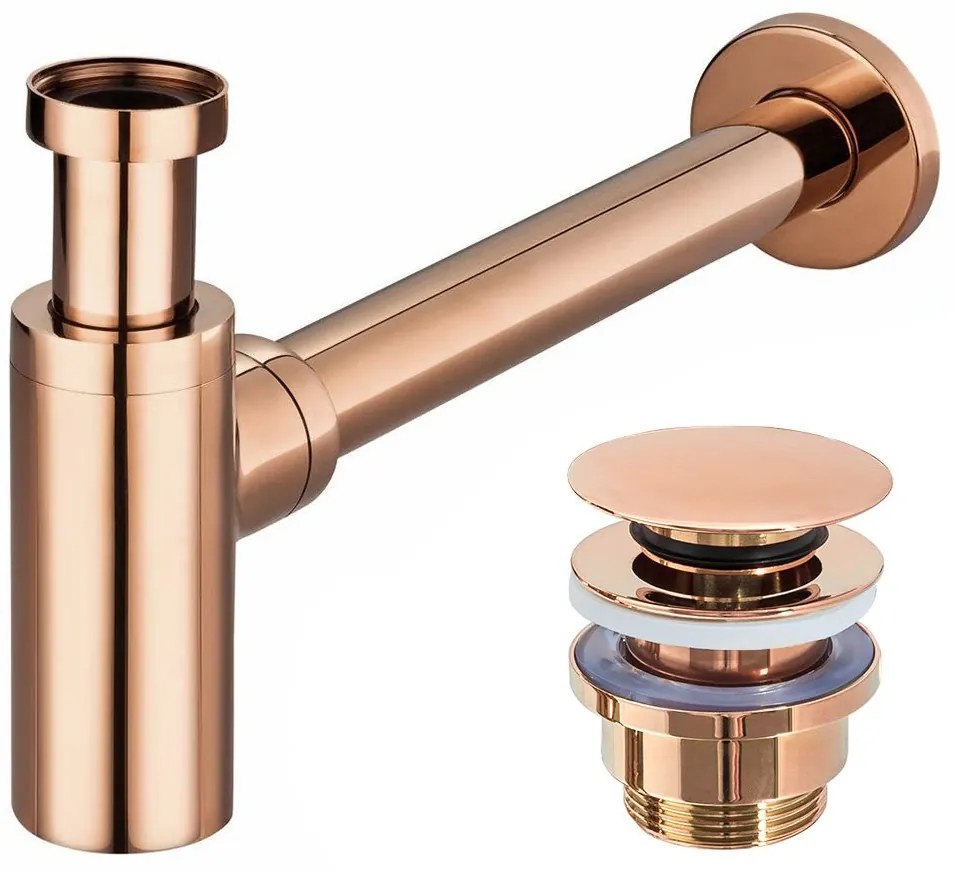 Сифон Rea Click-Clack Rose Gold