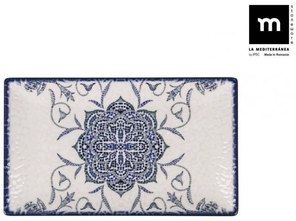 Плато LA MEDITERRANEA Rosetta, Порцелан - 25x15 cm