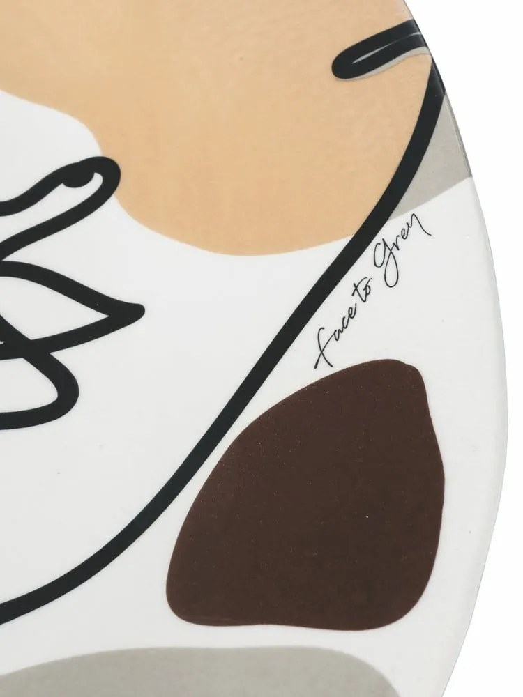 Керамична чиния за сервиране, ø 39 cm Face to Grey - VDE Tivoli 1996