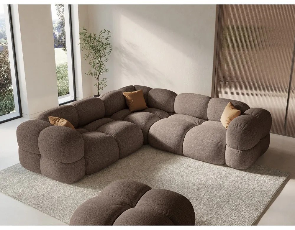 Кафяв ъглов диван Loretto – Cosmopolitan Design