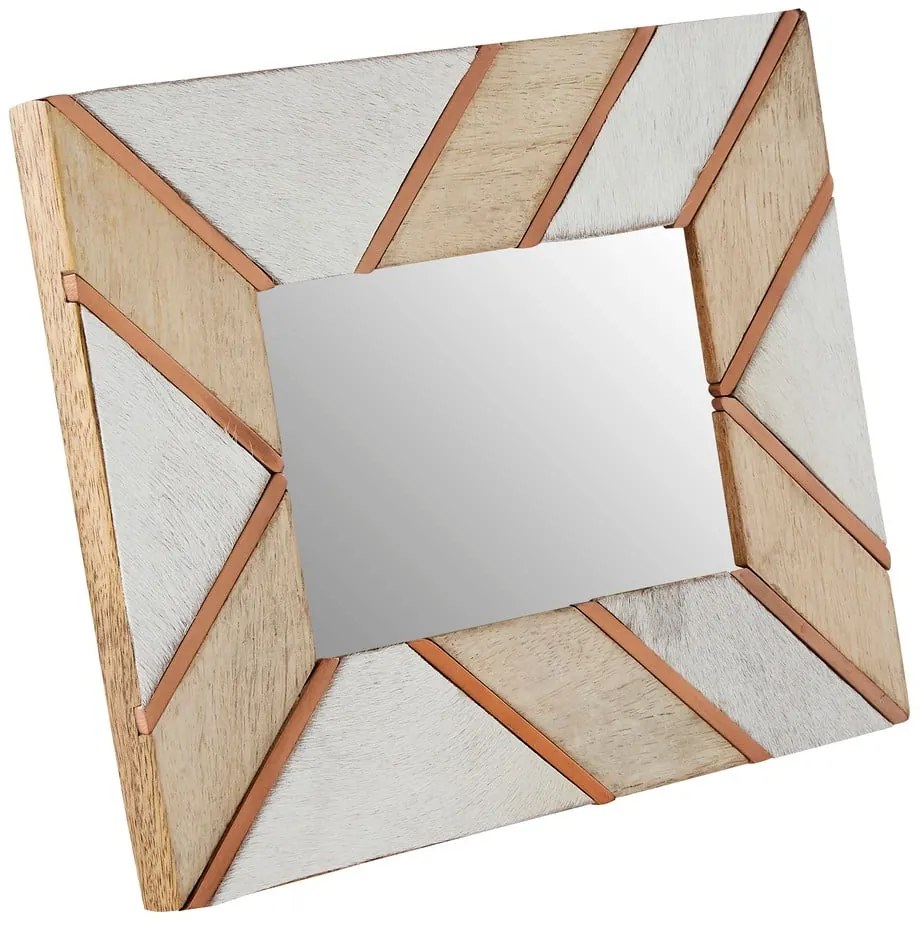 Бяла и бежова дървена рамка 19x24 cm Bowerbird - Premier Housewares