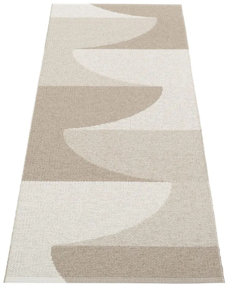 Бежова пътека за открито и закрито 70x180 cm Hill Dark Linen – Pappelina