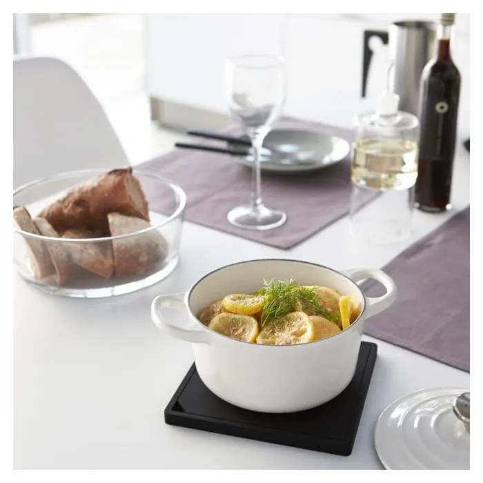 Квадратна черна подложка за горещ съд Tower - YAMAZAKI