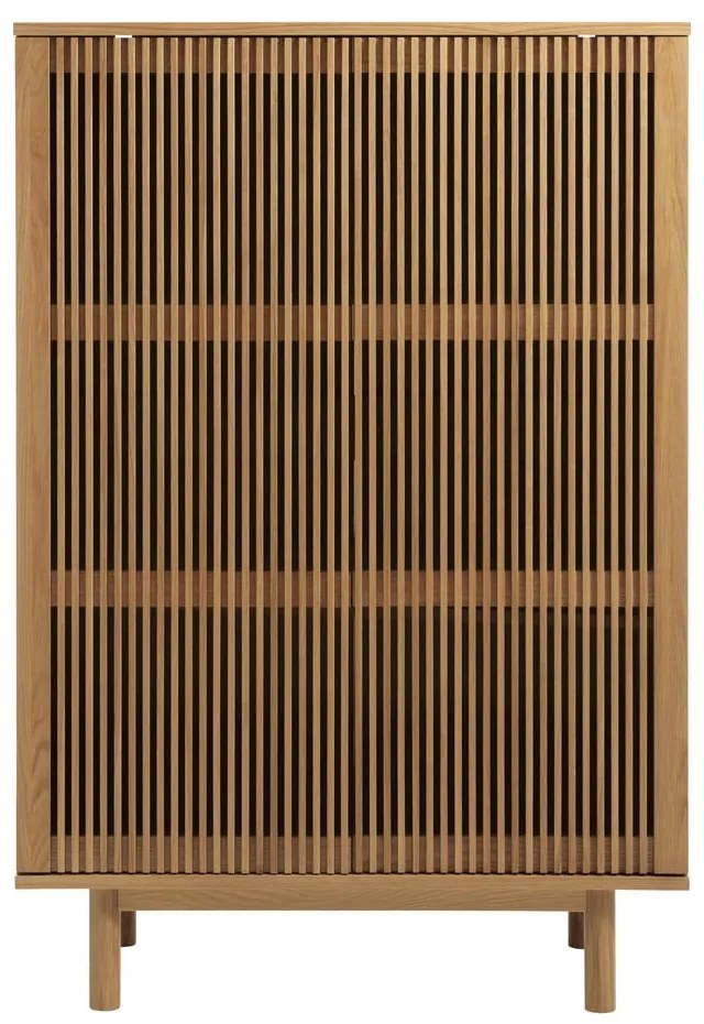 Шкафче от декор от дъб в естествен цвят 95x140 cm Tiber – Unique Furniture