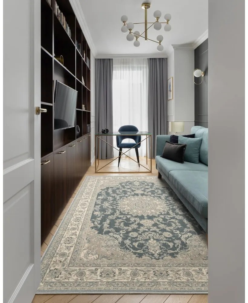 Сив вълнен килим 160x240 cm Beatrice - Agnella