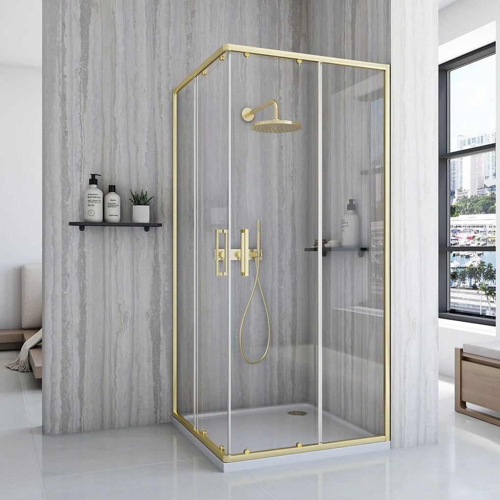 Душ кабина Rea City 90x90 Gold