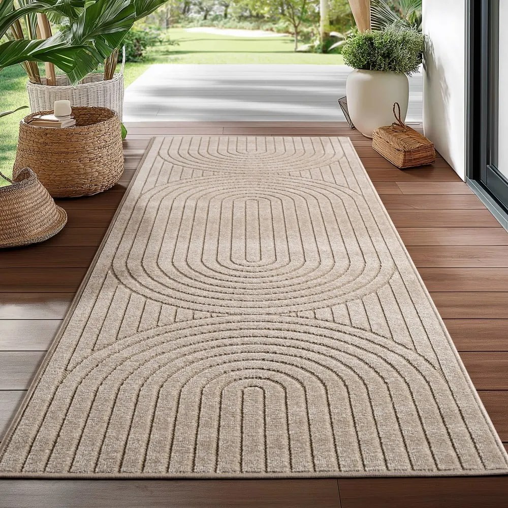 Бежова пътека за открито и закрито 80x250 cm Nova 1201 – Ayyildiz Carpets