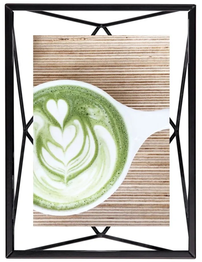 Черна метална стояща/висяща рамка 20x15 cm Prisma – Umbra