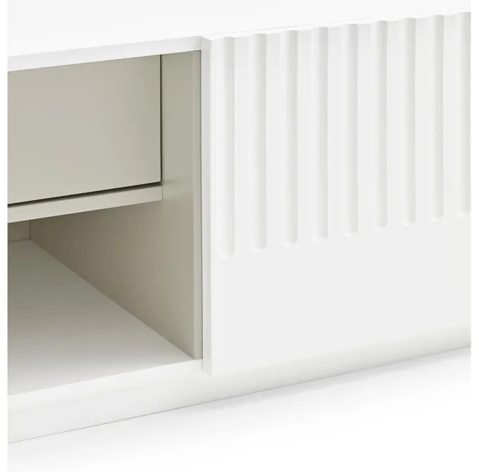 Бял скрин за телевизор Doric - Teulat