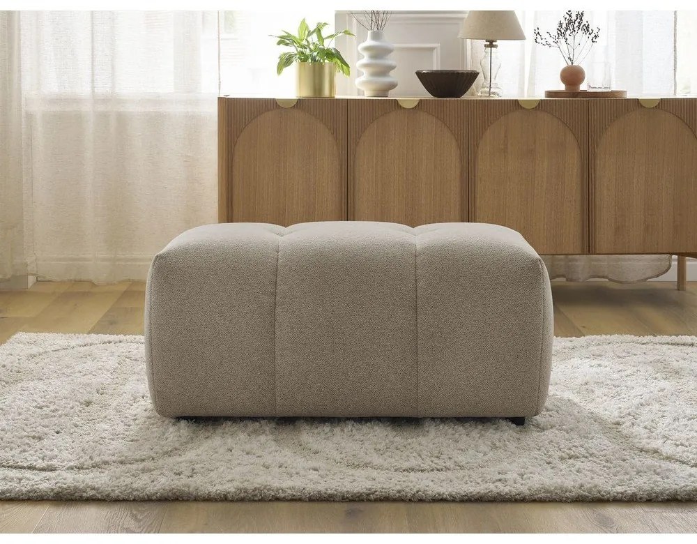 Бежова шенилова табуретка Roxelane – Bobochic Paris