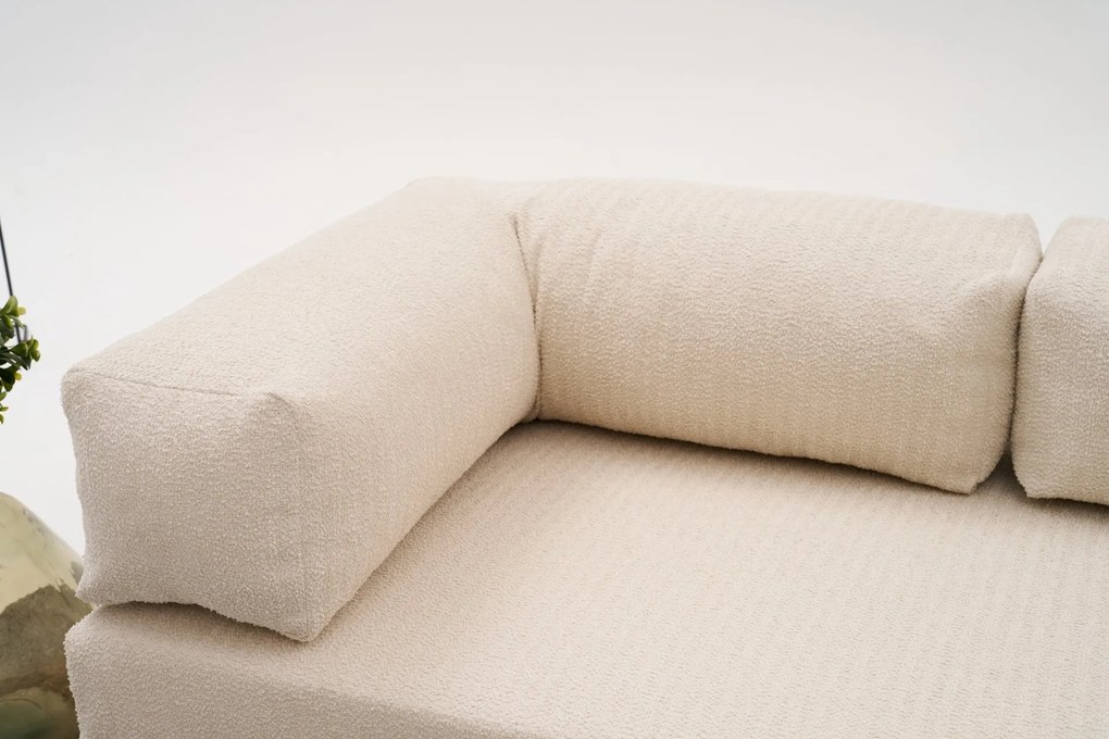 Ъглов диван Comfort Mini, цвят Кремав