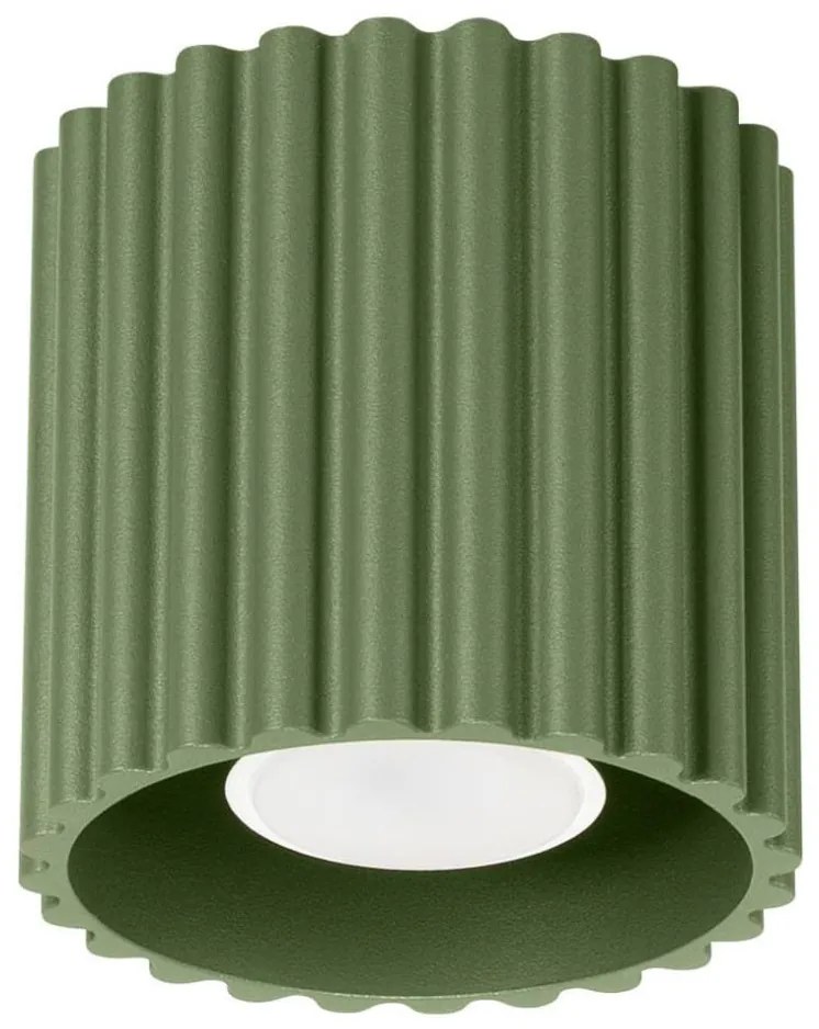 Sollux  SL.1794 - Точково осветително тяло AURA 1xGU10/10W/230V 10 см зелено