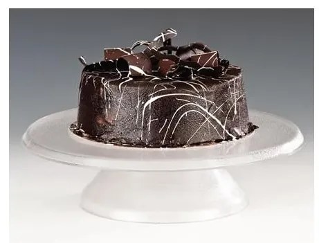 Alkan - Поликарбонатна поставка за торта въртяща прозрачна ф30см (ZCD 30-P-1)