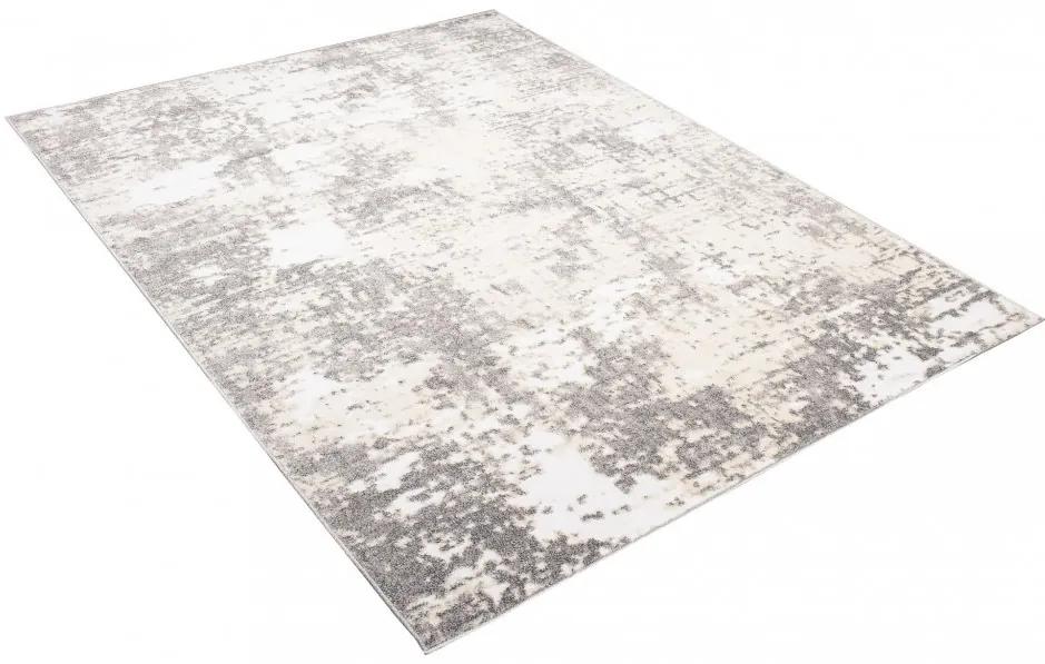Кремав килим със сив абстрактен модел Ширина: 120 см | Дължина: 170 см