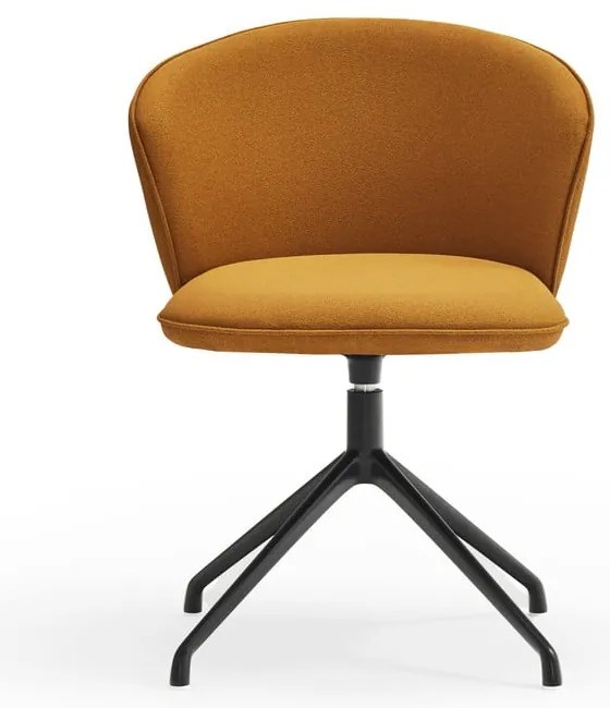 Тапицирани трапезни столове в комплект 2 бр. в цвят горчица Add – Teulat