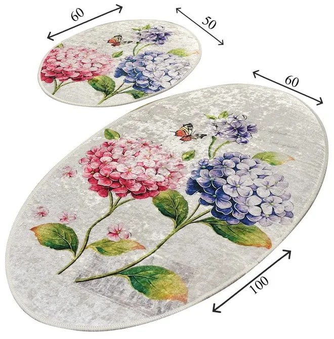 Килими за баня в комплект от 2 бр. 60x100 cm Ortanca – Foutastic