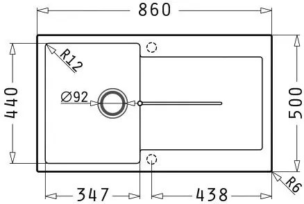 мивка Pyramis Ithaka 1B 1D-Volcano-86 x 50 cm.