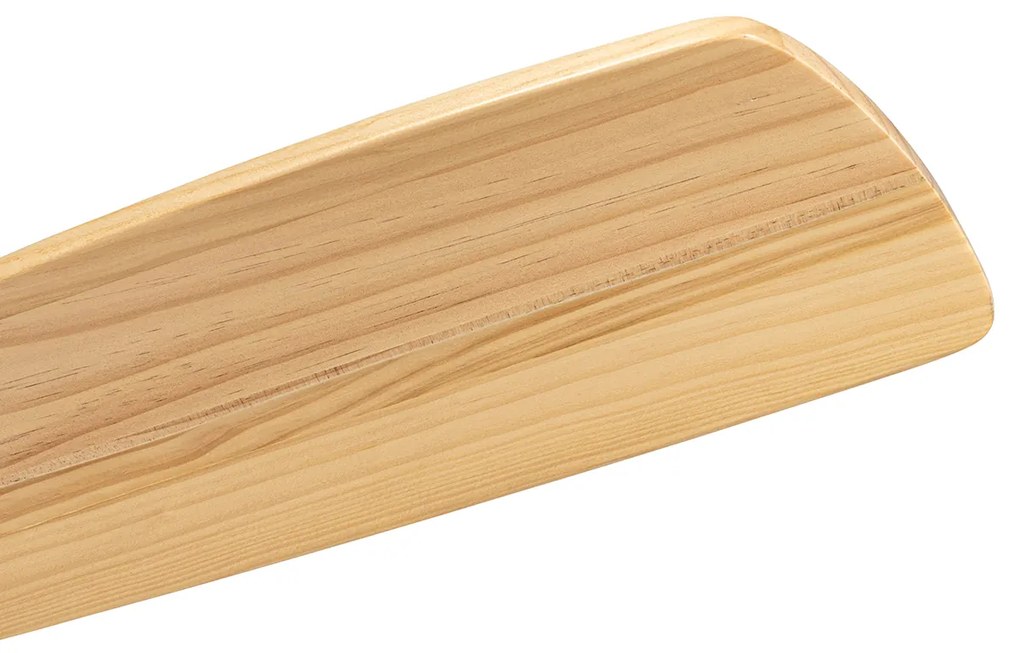 Вентилатор за таван бял с дърво 131,5 см вкл. LED димируем с дистанционно управление - Jerri