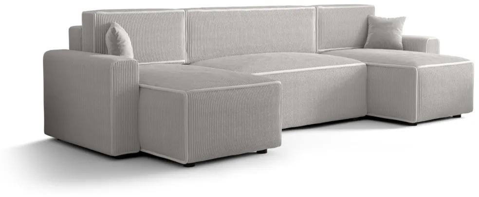 Разтегателен диван в П-образна форма MIRENA BIS, 301x90x140, poso 100