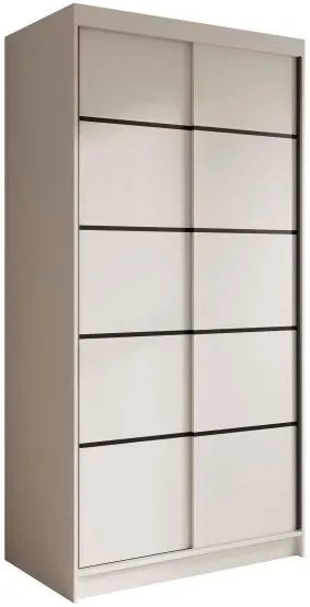 Гардероб Wardis 100 плъзгащ се-Leuko