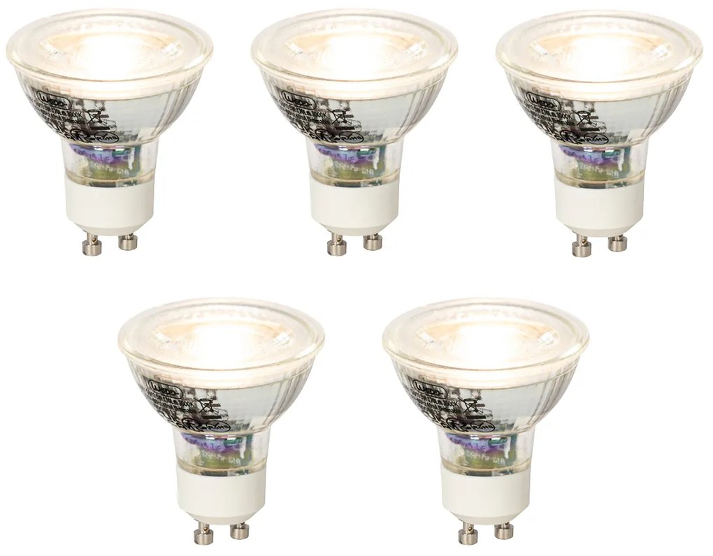 Комплект от 5 димируеми LED крушки GU10 5W 370lm 3000K