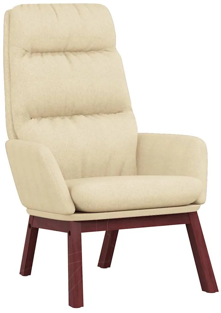 341161 vidaXL Релакс стол, кремав, текстил