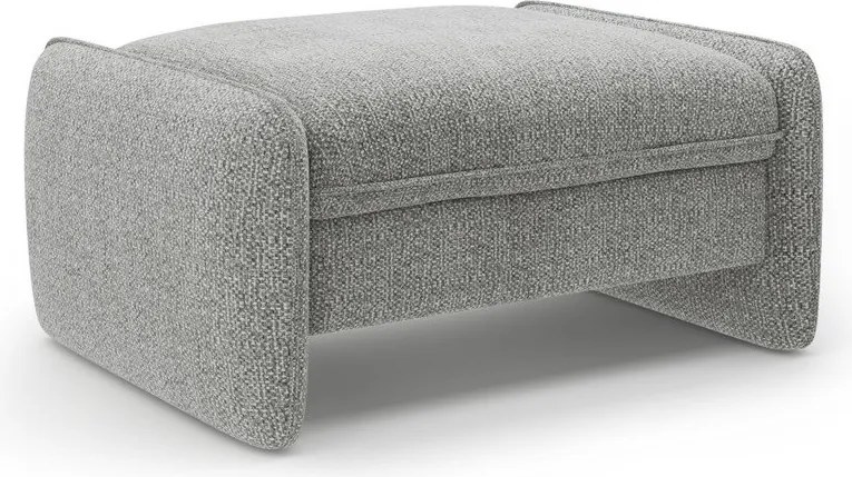 Светлосива шенилова табуретка Georgia – Micadoni