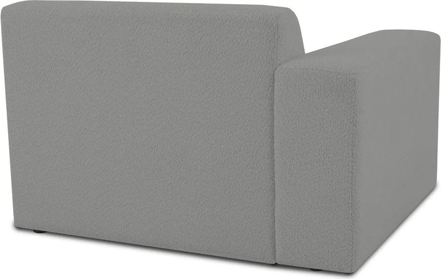 Сив модулен диван от букле (ляв ъгъл) Roxy – Scandic
