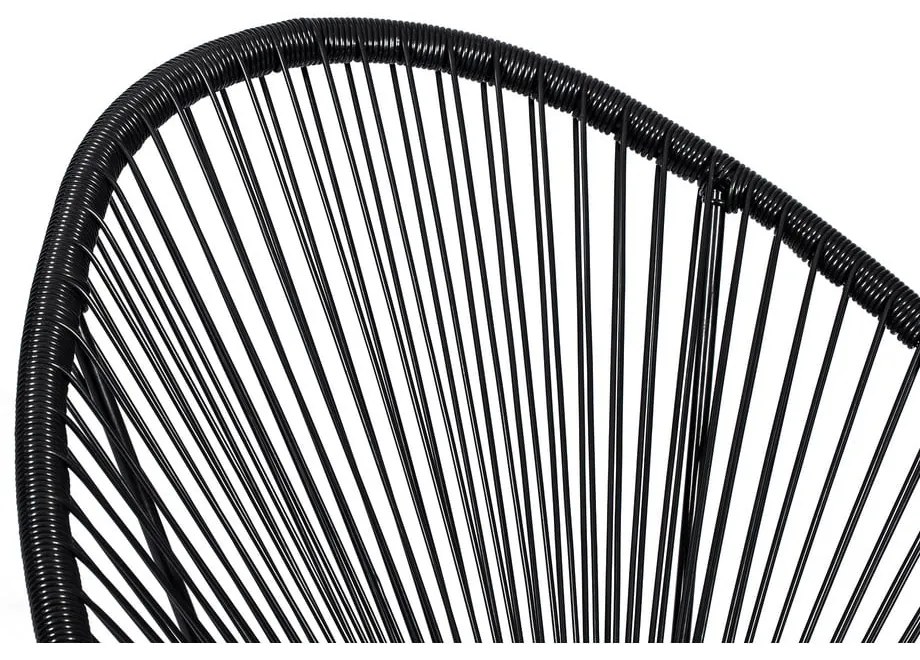 Черен градински стол метален/пластмасов Avocado Comfort – Bonami Selection