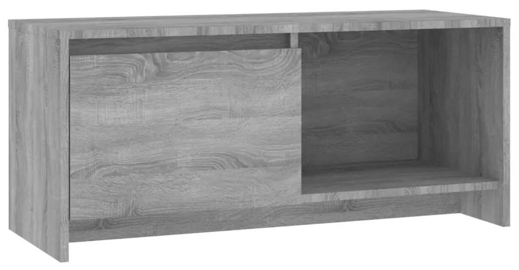 813018 vidaXL ТВ шкаф, сив сонома, 90x35x40 см, ПДЧ