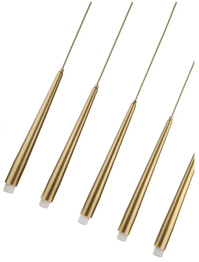 Висящо осветително тяло в златист цвят Agusta – Squid Lighting