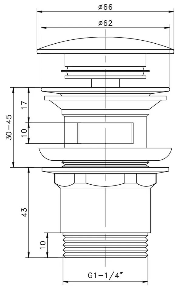 Сифон за мивка Aqualine – Sapho