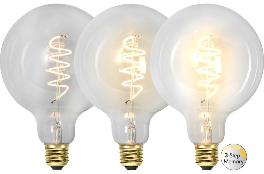 Топла LED крушка с димируема жичка E27, 4 W Spiral Filament - Star Trading