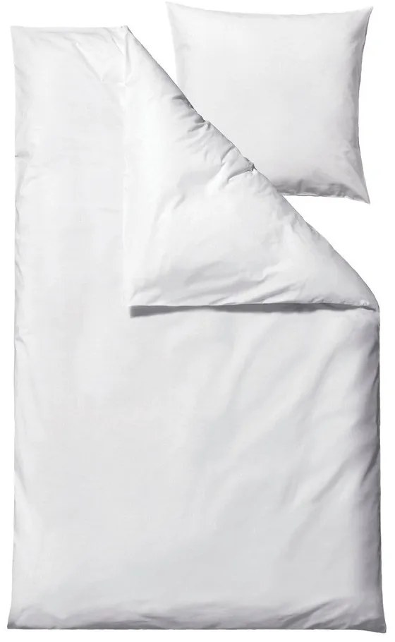 Бяло спално бельо от органичен памук 200x140 cm Wave Optical - Södahl