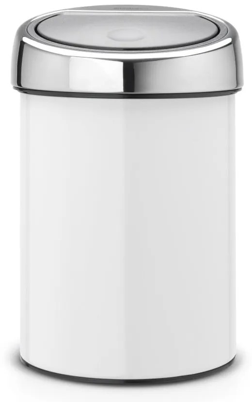 Бяло стоманено кошче за боклук с отваряне с докосване 3 l Touch Bin – Brabantia