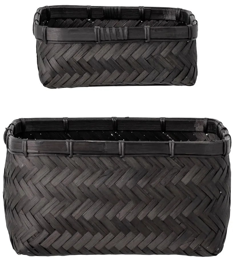 Бамбукови кошници в комплект от 2 бр. 24x24x12 cm Donia – Bloomingville