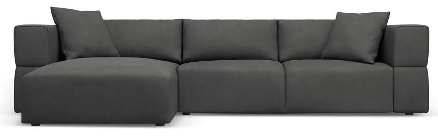 Тъмносив ъглов диван, ляв ъгъл Esther – Milo Casa