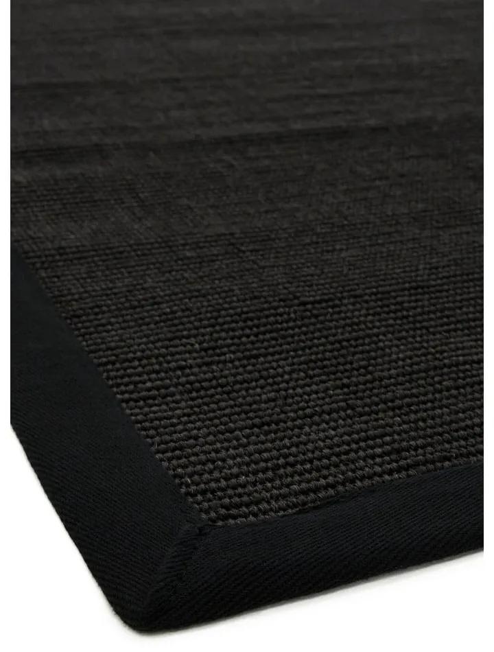 Черен килим 230x160 cm Sisal - Asiatic Carpets