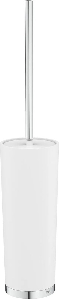 Държач с тоалетна четка, A817735C00, Roca, стоящ, метал, хром, 39.4х8х8см