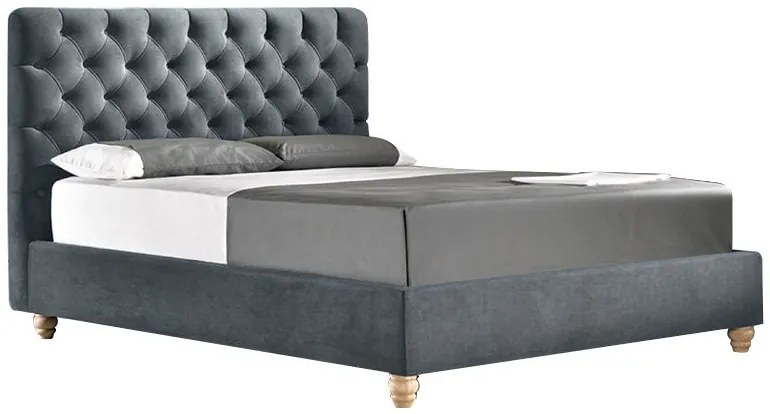 легло Ikelos Madison-Blue-160 x 200-With Кутия за съхранение