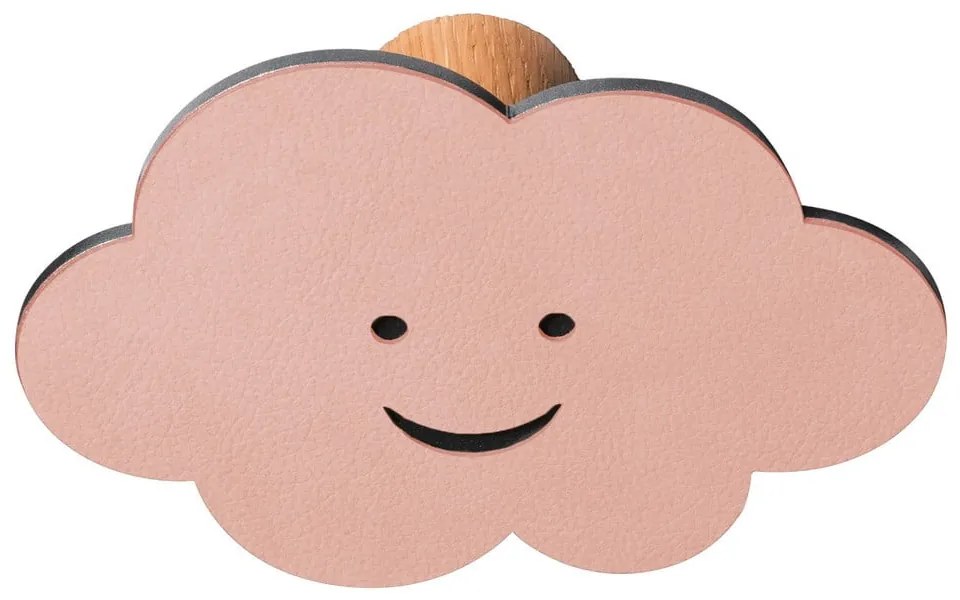 Розова стенна стоманена кука Cloud Dot Nupo – LIND DNA