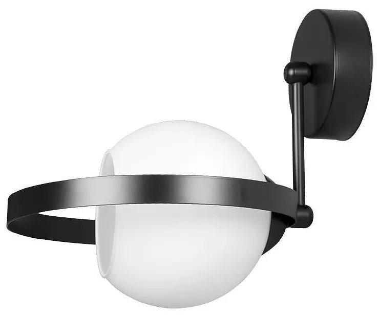 Аплик ГАЛАКСИ S, черен/бял, 1xE27