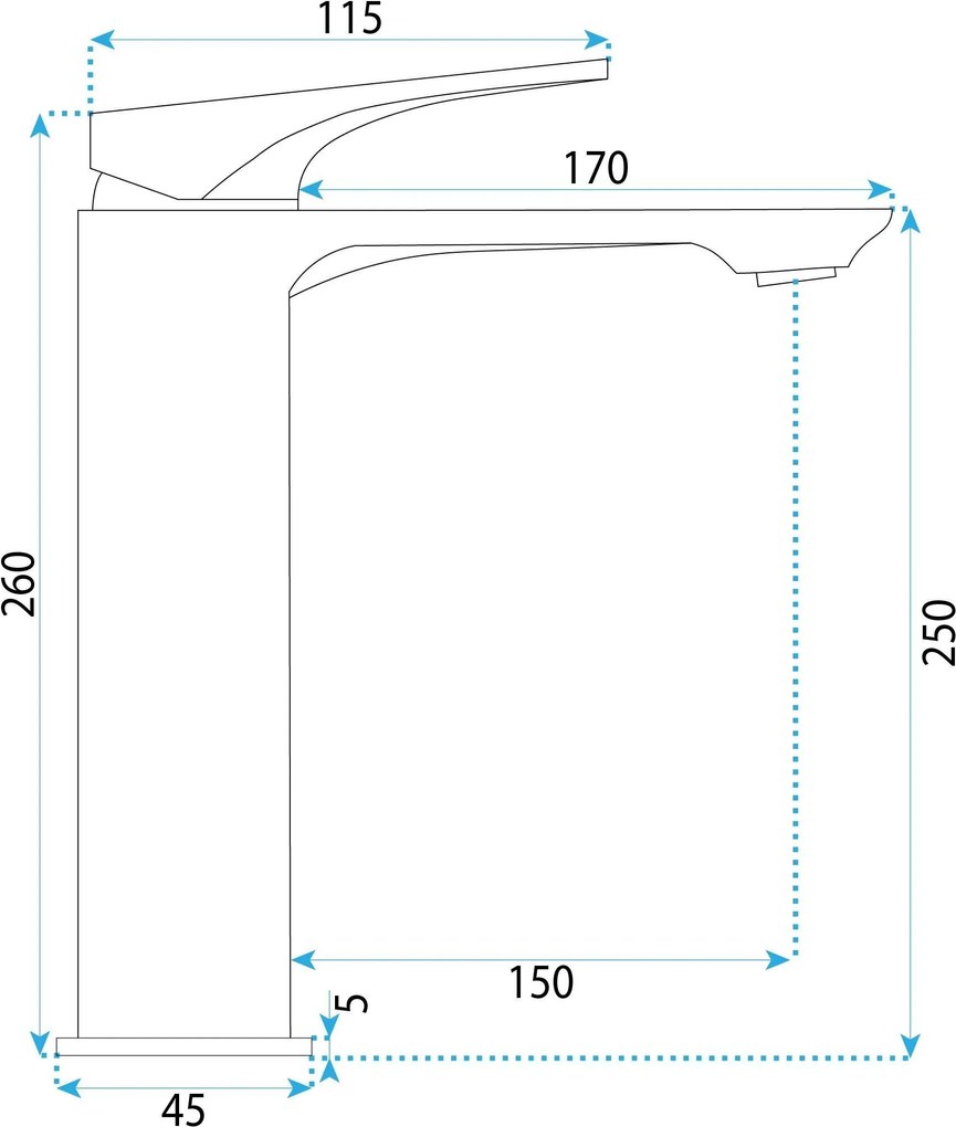 Смесител за мивка Rea Prime Chrome High
