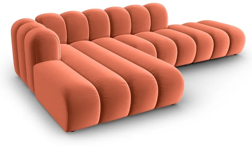 Розов ъглов диван (ляв ъгъл) Lupine – Micadoni Home