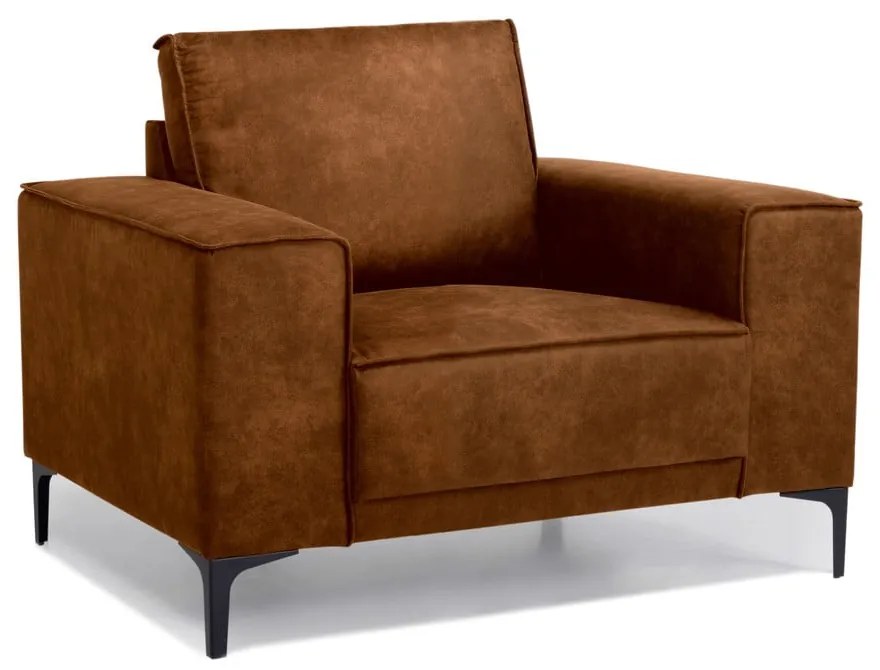 Кафяв фотьойл от изкуствена кожа Copenhagen - Scandic