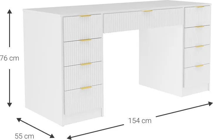 Тоалетка Allegro plus-Бяла