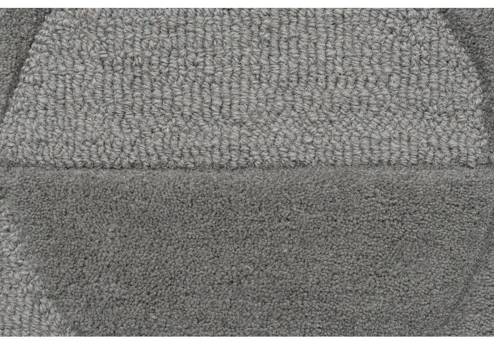 Сив вълнен килим , 120 x 170 cm Gigi - Flair Rugs